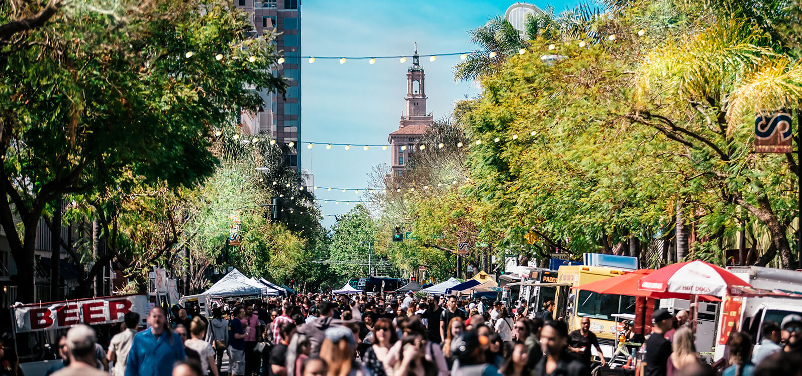 Experience the electrifying atmosphere of downtown San Jose's <a target=